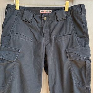 5.11 Tactical Women’s Black Cargo Pants Long - Utility Tactical Pockets 4 days